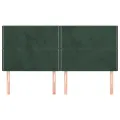 Têtes de lit 4 pcs Vert foncé 80x5x78/88 cm Velours
