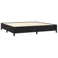 cadre de lit et matelas Noir 200x200 cm Velours
