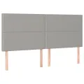 cadre de lit avec matelas Gris clair 160x200cm Tissu