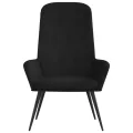 Chaise de relaxation Noir Velours