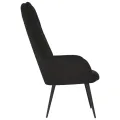 Chaise de relaxation Noir Velours