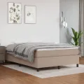 cadre de lit avec matelas Cappuccino 140x190 cm