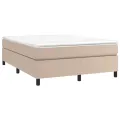 cadre de lit avec matelas Cappuccino 140x190 cm