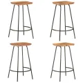 Tabourets de bar lot de 4 bois d'acacia solide