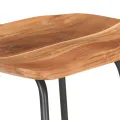 Tabourets de bar lot de 4 bois d'acacia solide