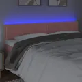 Tête de lit à LED Rose 180x5x78/88 cm Velours