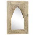 Miroir peint à la main 40x55 cm Bois de manguier solide