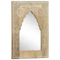 Miroir peint à la main 40x55 cm Bois de manguier solide