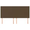 Têtes de lit 4 pcs Marron Foncé 90x5x78/88 cm Tissu