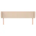 Tête de lit avec oreilles Cappuccino 183x23x78/88 cm Similicuir