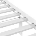 Cadre de lit blanc 75x190 cm petit simple bois massif de pin