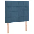 Têtes de lit 2 pcs Bleu foncé 80x5x78/88 cm Velours