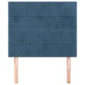Têtes de lit 2 pcs Bleu foncé 80x5x78/88 cm Velours