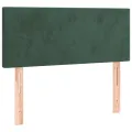 cadre de lit avec matelas et LED Vert foncé 90x200cm