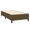 cadre de lit avec matelas Marron foncé 80x200 cm
