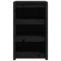 Armoire de cuisine d'extérieur noir 55x55x92 cm bois pin massif