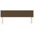Têtes de lit 2 pcs Marron Foncé 90x5x78/88 cm Tissu