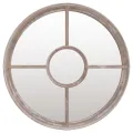 Miroir de jardin Sable 60x4 cm Fer Rond utilisation extérieure