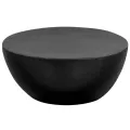 Table basse Aluminium martelé 70 x 30 cm Noir