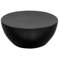 Table basse Aluminium martelé 70 x 30 cm Noir
