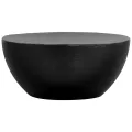 Table basse Aluminium martelé 70 x 30 cm Noir