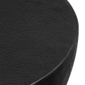 Table basse Aluminium martelé 70 x 30 cm Noir