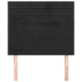 Têtes de lit 2 pcs Noir 80x5x78/88 cm Velours