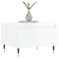 Tables basses 2 pcs blanc brillant 50x46x35cm bois d'ingénierie