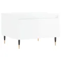 Tables basses 2 pcs blanc brillant 50x46x35cm bois d'ingénierie