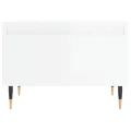 Tables basses 2 pcs blanc brillant 50x46x35cm bois d'ingénierie