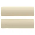 Canapé 3 places avec oreillers décoratifs crème 180 cm tissu