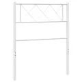 Tête de lit métal blanc 75 cm