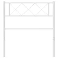 Tête de lit métal blanc 75 cm