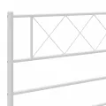 Tête de lit métal blanc 75 cm