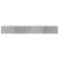 Meubles TV avec lumières LED 2 pcs gris béton 60x35x15,5 cm