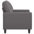 Fauteuil Gris 60 cm Similicuir