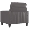 Fauteuil Gris 60 cm Similicuir