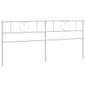 Tête de lit métal blanc 180 cm
