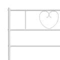 Tête de lit métal blanc 180 cm