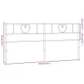 Tête de lit métal blanc 180 cm