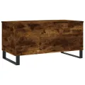 Table basse Chêne fumé 90x44,5x45 cm Bois d'ingénierie