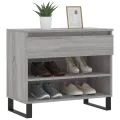 Armoire à chaussures Sonoma gris 70x36x60 cm Bois d'ingénierie