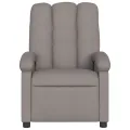 Fauteuil de massage inclinable Taupe Tissu