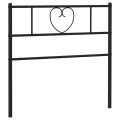 Tête de lit métal noir 100 cm