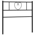 Tête de lit métal noir 100 cm