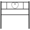 Tête de lit métal noir 100 cm