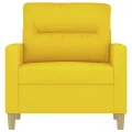 Fauteuil Jaune clair 60 cm Tissu