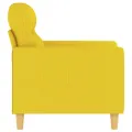 Fauteuil Jaune clair 60 cm Tissu