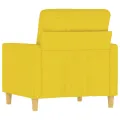Fauteuil Jaune clair 60 cm Tissu