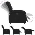 Fauteuil inclinable Noir Similicuir